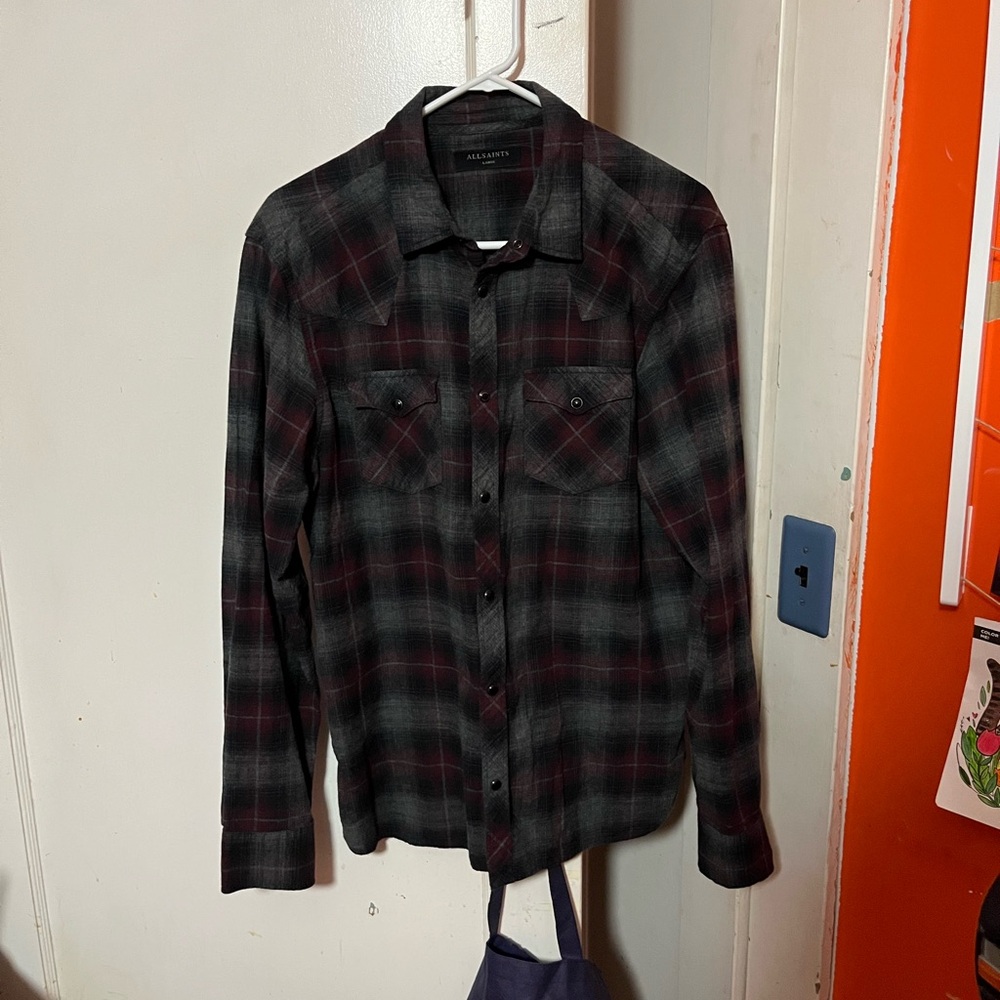AllSaints Cammont Plaid Shirt